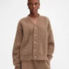 The Nuvola cardigan Mohair buttonned cardigan
