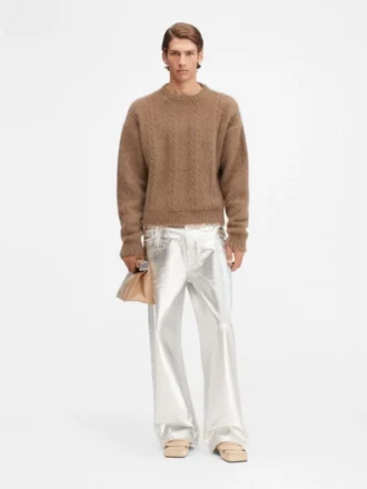 The Nuvola sweater Round-neck mohair sweater