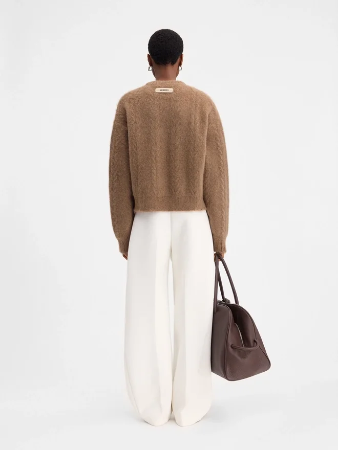 The Nuvola sweater Round-neck mohair sweater The Nuvola sweater Round-neck mohair sweater