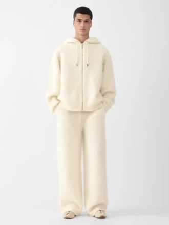 The Nuvola zipped cardigan Mohair zipped cardigan