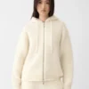 The Nuvola zipped cardigan Mohair zipped cardigan