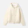 The Nuvola zipped cardigan Mohair zipped cardigan
