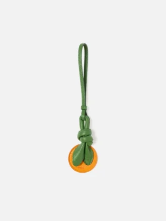 The orange Knotted orange-shaped bag charm