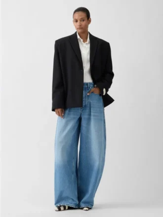 The Ovalo de-Nîmes denim pants High-waisted curved jeans
