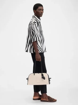 The Pablo short-sleeve shirt Wavy Psyche print asymmetric shirt