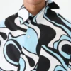 The Pablo short-sleeve shirt Zebra Arty print asymmetric shirt The Pablo short-sleeve shirt Zebra Arty print asymmetric shirt