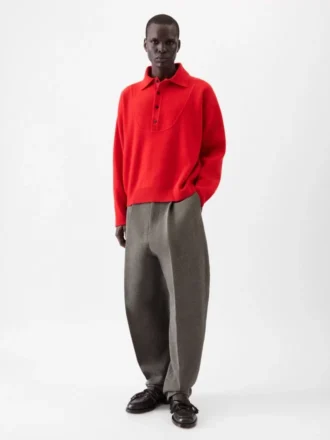 The Pallone vareuse-style knit Polo sweater