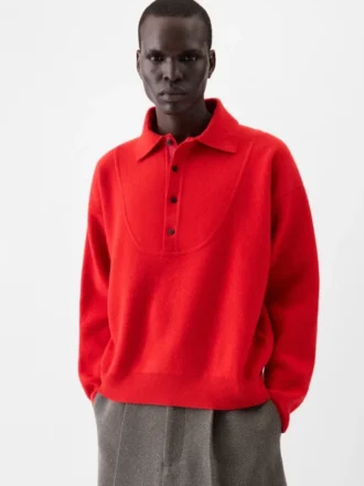 The Pallone vareuse-style knit Polo sweater