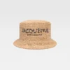 The Pesco bucket hat Embroidered raffia bucket hat The Pesco bucket hat Embroidered raffia bucket hat