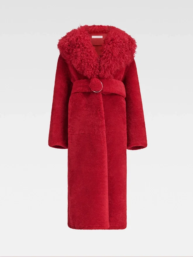 The Pilou long coat Shearling long coat The Pilou long coat Shearling long coat