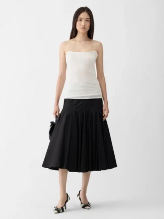 The Plumetis knit Draped tank top The Plumetis knit Draped tank top