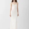The Plumetis knit dress Draped sheer dress