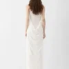 The Plumetis knit dress Draped sheer dress