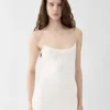The Plumetis knit dress Draped sheer dress