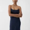 The Plumetis knit dress Draped sheer dress