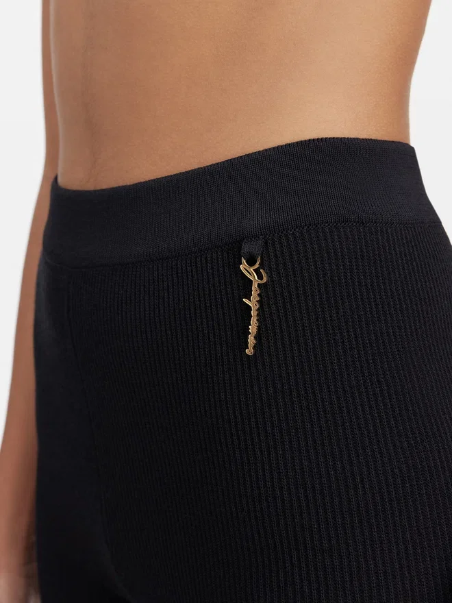 The Pralù shorts Charm logo knit shorts The Pralù shorts Charm logo knit shorts