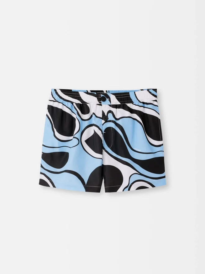 The Puntini swimsuit Wavy Psyche print swim shorts The Puntini swimsuit Wavy Psyche print swim shorts