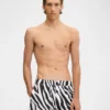 The Puntini swimsuit Zebra Arty print swim shorts The Puntini swimsuit Zebra Arty print swim shorts