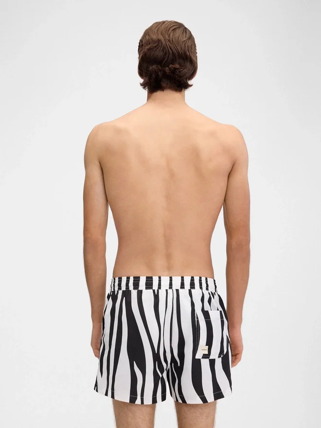 The Puntini swimsuit Zebra Arty print swim shorts The Puntini swimsuit Zebra Arty print swim shorts