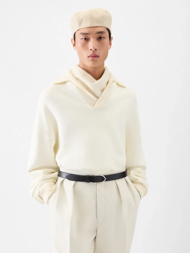 The Punto long-sleeve polo shirt Oversized long-sleeve polo The Punto long-sleeve polo shirt Oversized long-sleeve polo
