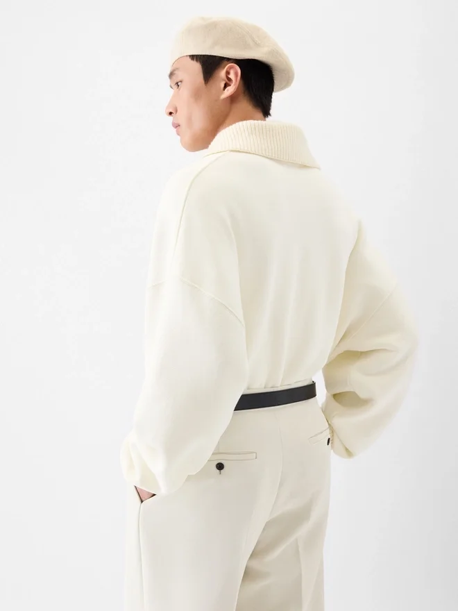 The Punto long-sleeve polo shirt Oversized long-sleeve polo The Punto long-sleeve polo shirt Oversized long-sleeve polo