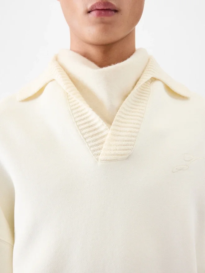 The Punto long-sleeve polo shirt Oversized long-sleeve polo The Punto long-sleeve polo shirt Oversized long-sleeve polo