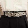 The Regalo belt Circle and square buckle belt