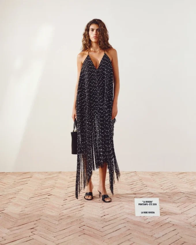 The Riviera dress Fringe halter dress