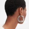 The Rond Carré hoops earrings Asymmetrical hoop earrings
