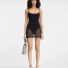 The Roupao knit dress Sheer mini dress