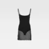 The Roupao knit dress Sheer mini dress