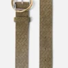 The Salon belt Overlapping circle and square buckle belt The Salon belt Overlapping circle and square buckle belt