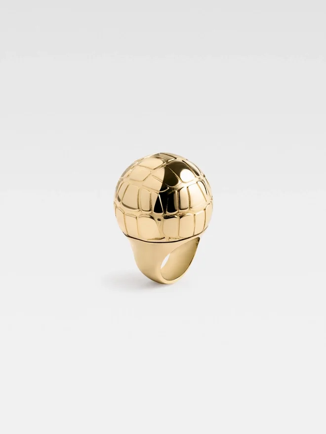 The Salon ring Crocodile-motif circle ring The Salon ring Crocodile-motif circle ring
