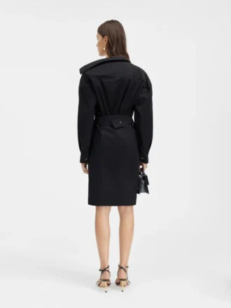 The shirt dress Asymmetric mini shirt dress