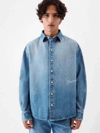 The Simon de-Nîmes denim shirt Straight denim shirt