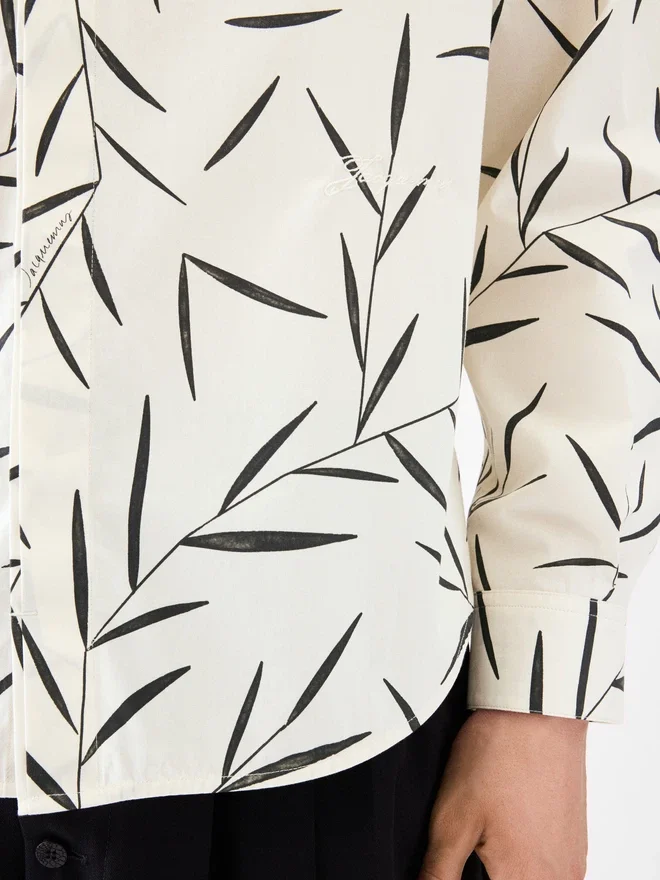 The Simon long-sleeve shirt Foliage print shirt The Simon long-sleeve shirt Foliage print shirt