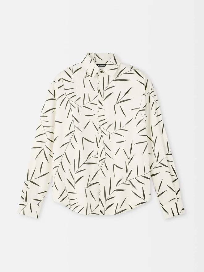 The Simon long-sleeve shirt Foliage print shirt The Simon long-sleeve shirt Foliage print shirt
