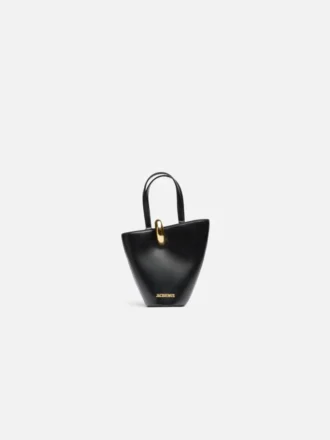 The small Bambola Asymmetric mini bucket bag