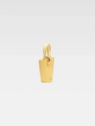 The small Bambola Asymmetric mini bucket bag