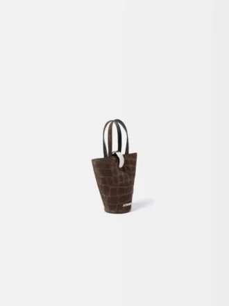 The small Bambola Small asymmetric bucket bag