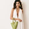 The small Bambola Small asymmetric bucket bag