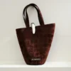 The small Bambola Small asymmetric bucket bag