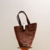 The small Bambola Small asymmetric bucket bag