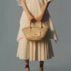 The small Soli basket Mini beach basket bag