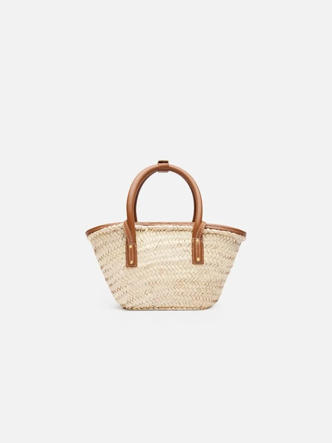 The small Soli basket Raphia beach basket bag The small Soli basket Raphia beach basket bag