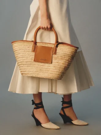 The Soli basket Beach basket bag