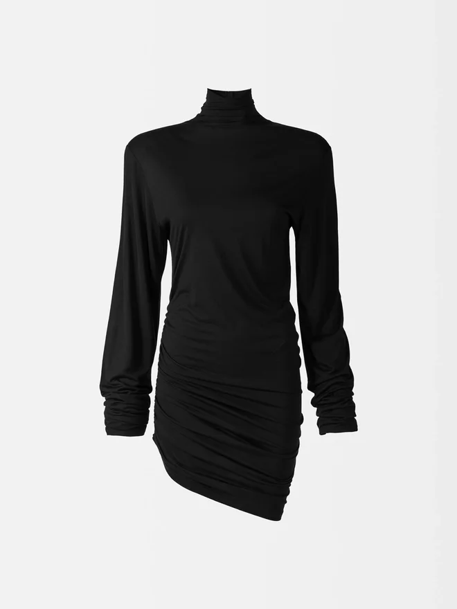 The Spallina dress Draped turtleneck dress The Spallina dress Draped turtleneck dress