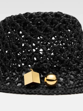 The Spiaggia bucket hat Raffia charm bucket hat