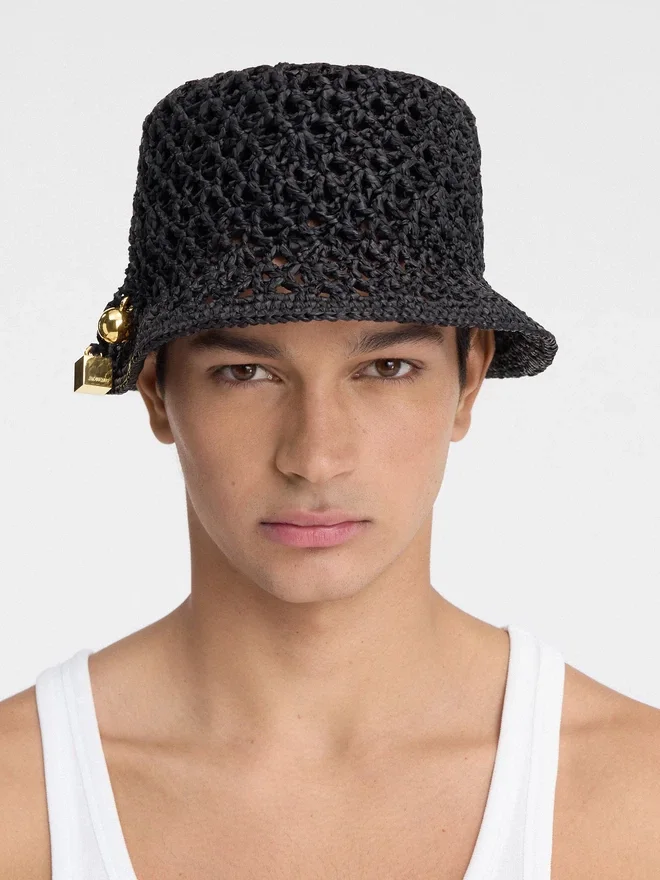 The Spiaggia bucket hat Raffia charm bucket hat The Spiaggia bucket hat Raffia charm bucket hat