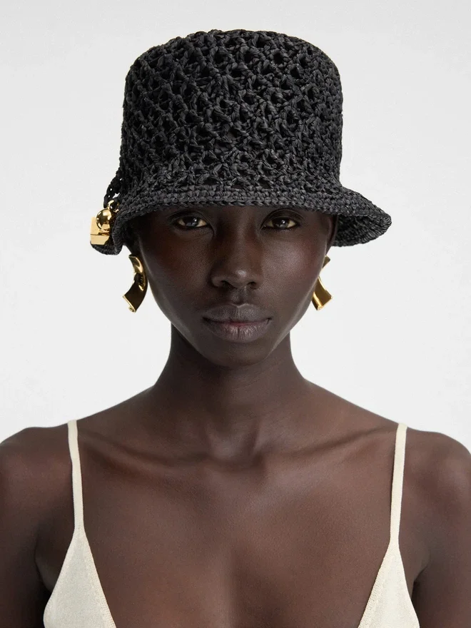 The Spiaggia bucket hat Raffia charm bucket hat The Spiaggia bucket hat Raffia charm bucket hat